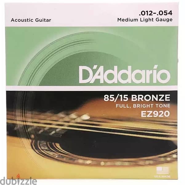 daddario acoustic guitar string 1