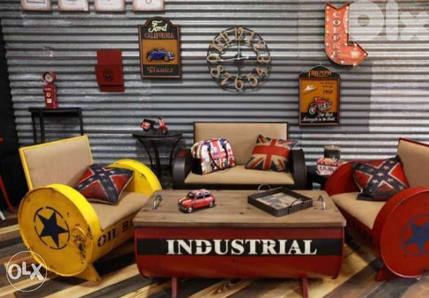 barrel industrial chair كرسي ديكور صناعي 2