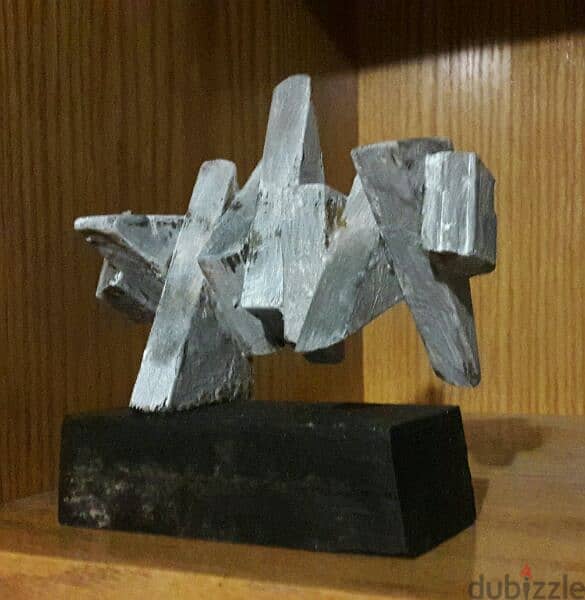 Suprematism wood sculpture 1