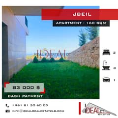 Apartment for sale in jbeil 160 sqm REF#JH17093 0