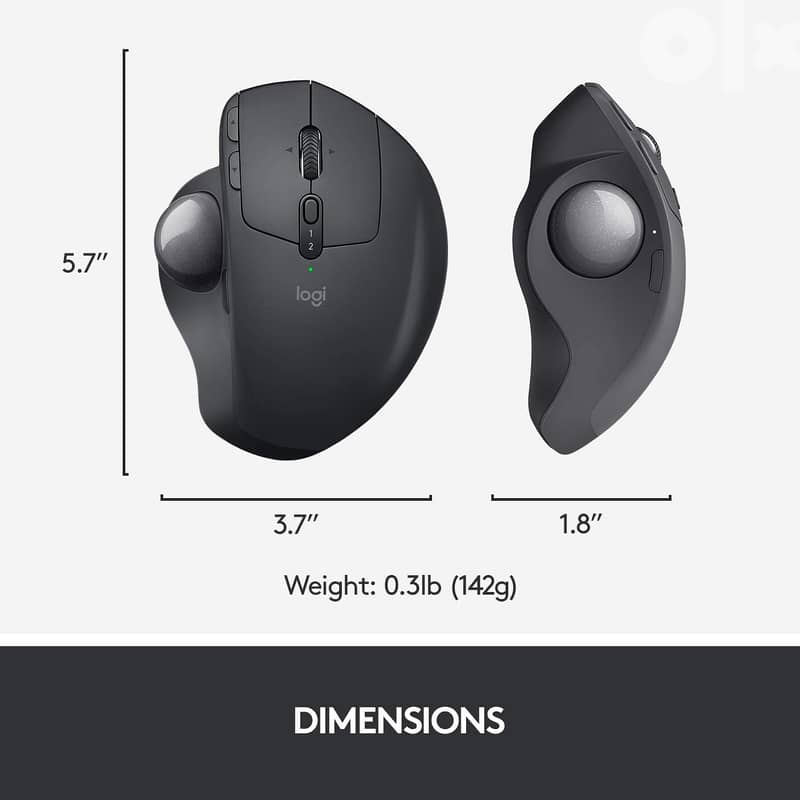 Logitech MX Ergo Wireless Trackball Mouse 1
