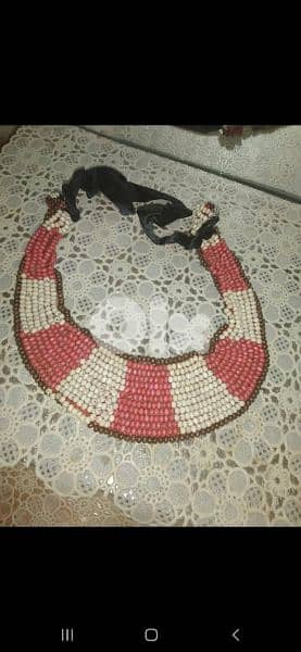 Necklace all beads hand made vintage 2 colours 7