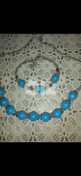 necklace turquoise high quality set with bracelet 0