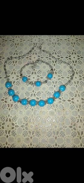 necklace turquoise high quality set with bracelet 1