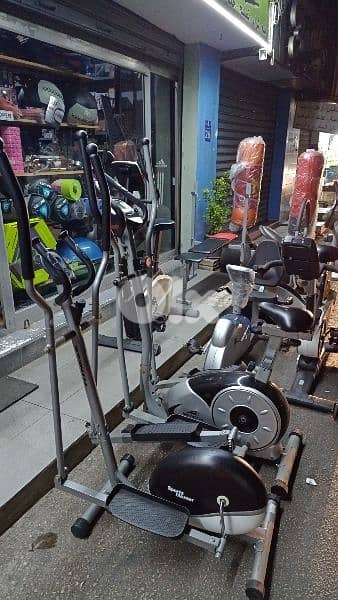 Elliptical treadmill  and bicycle  03027072 مكنات كارديو لحرق الدهون 0