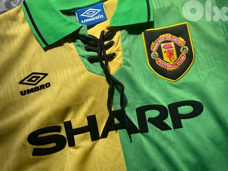 manchester united cantona 7 umbro 1996 rare kit 1