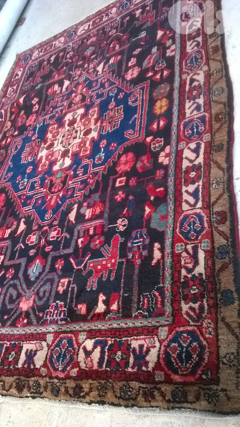 Old iranian Carpet kokazian, wool hand made , 200x135cm, 210$ 1