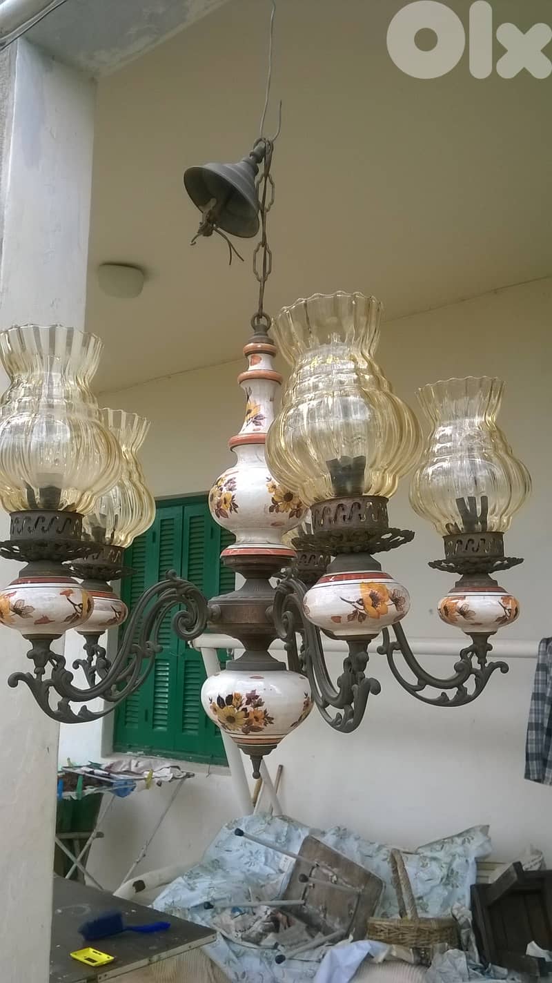 Antik Italian Lustre, Trayya, Bronze w porcelaine, 70x70cm, 99$ 0