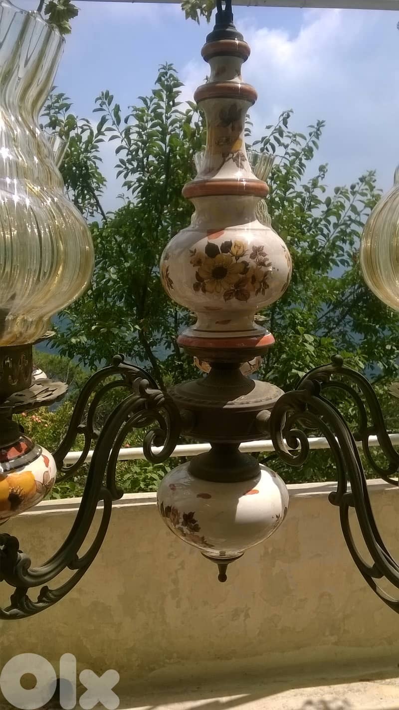 Antik Italian Lustre, Trayya, Bronze w porcelaine, 70x70cm, 99$ 1