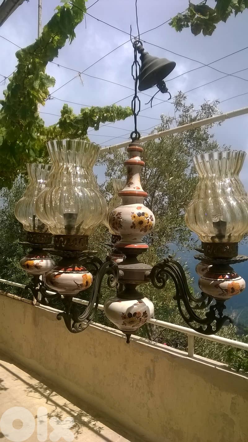 Antik Italian Lustre, Trayya, Bronze w porcelaine, 70x70cm, 99$ 2