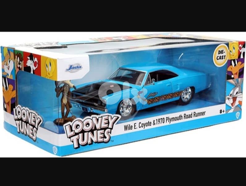 Plymouth Roadrunner (Wile,E Coyote) diecast car model 1:24 6