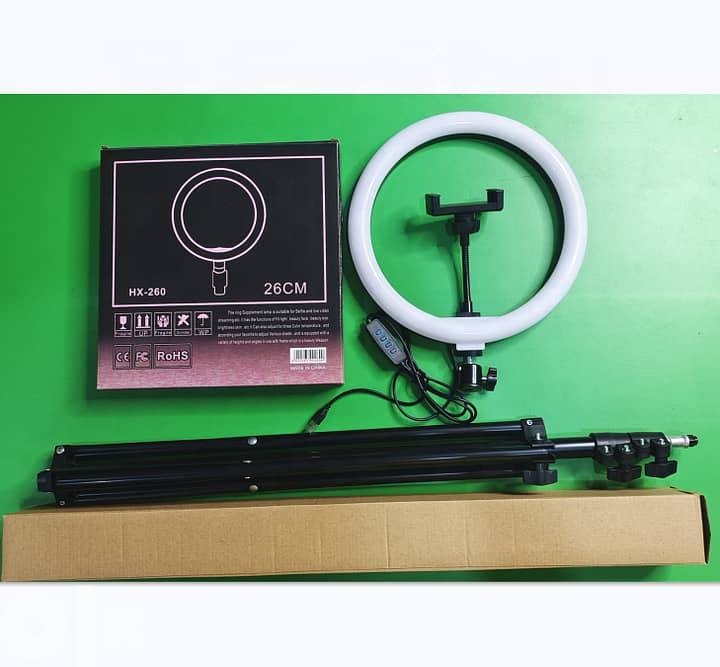 10" Ringlight Ring Fill Light 3 Colors With Tripod 1