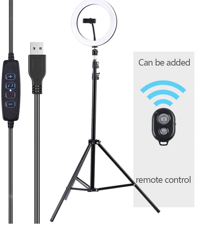 10" Ringlight Ring Fill Light 3 Colors With Tripod 2