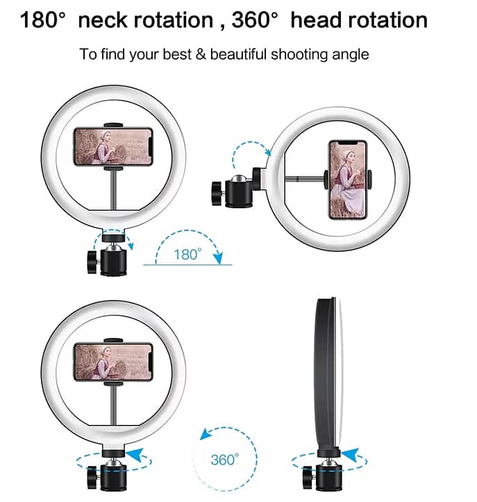 10" Ringlight Ring Fill Light 3 Colors With Tripod 10