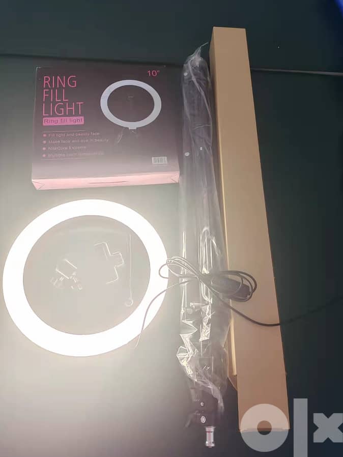 10" Ringlight Ring Fill Light 3 Colors With Tripod 11