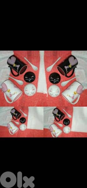 mugs 2 spoons 2 covers 2 set gift 2