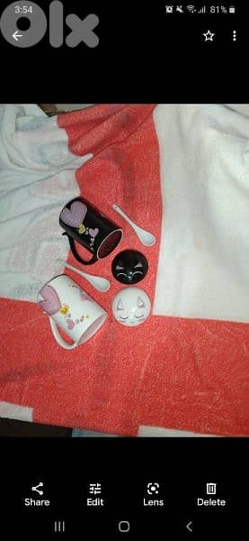 mugs 2 spoons 2 covers 2 set gift 3