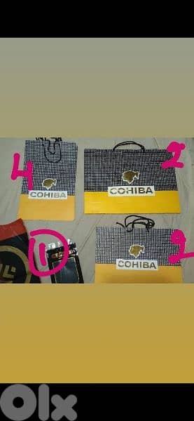 9 bags for cigars all together to be sold 2