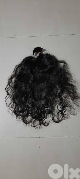 100% natural original hair, 60 cm tall, thick, dark brown color 4