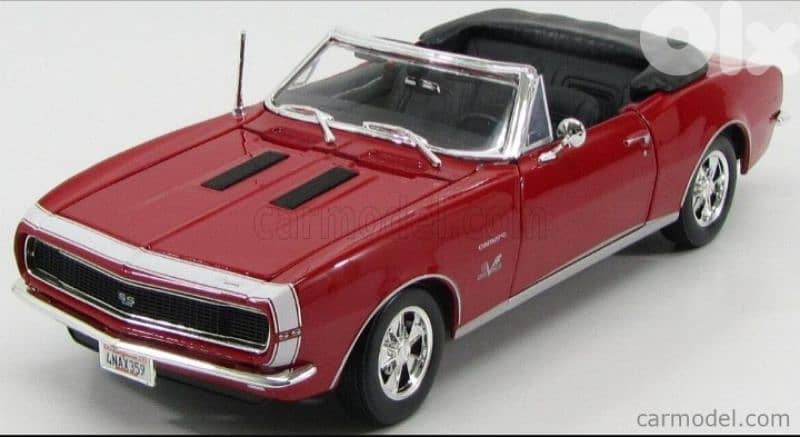 Camaro SS (1967) Convertible diecast car model 1:18. 0