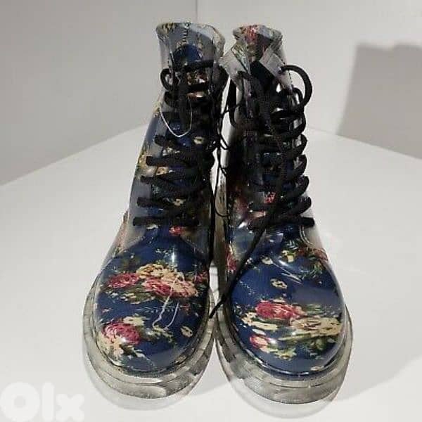 boots Dirty Laundry floral rain boots 38.39 3