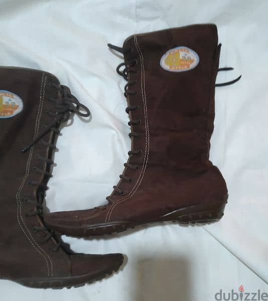 shoes brown boots 38.39 suede 1