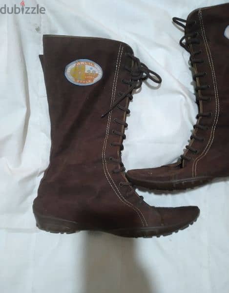 shoes brown boots 38.39 suede 4