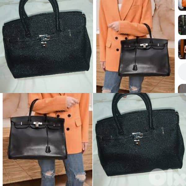 bag copy hermes birkin 35 shiny black 0