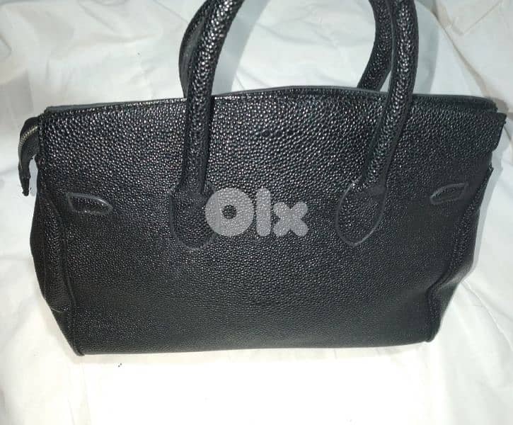 bag copy hermes birkin 35 shiny black 2
