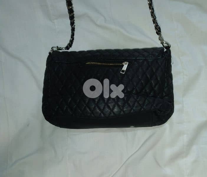 handbag real leather copy CC black 2