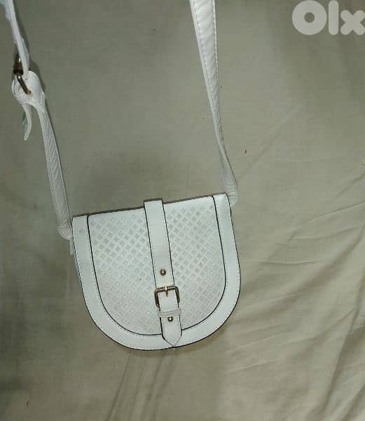 bag white cross real leather  1=7$ or 3=15$ 4
