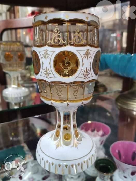 كأس من الكريستال التشيكي الاصلي من الكريستال اليدوي مميَّز جداً 3