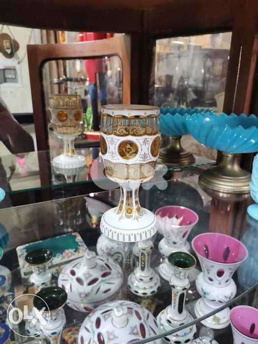 كأس من الكريستال التشيكي الاصلي من الكريستال اليدوي مميَّز جداً 4