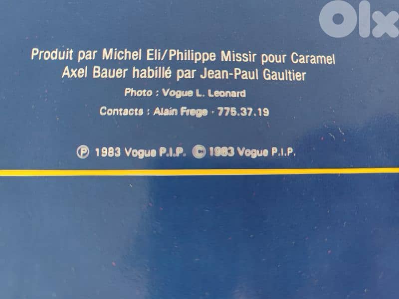 Axel Bauer cargo de nuit vinyl 2