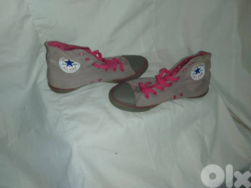 shoes converse grey and pink size 39.40 1