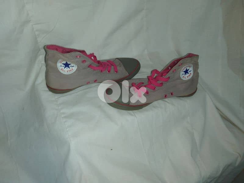 shoes converse grey and pink size 39.40 2