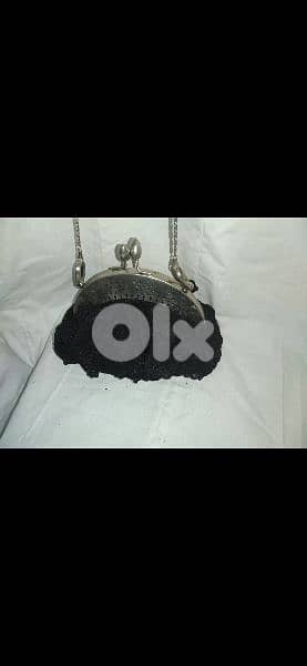 handbag vintage laces silver glasp 1