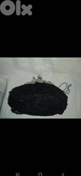 handbag vintage laces silver glasp 3