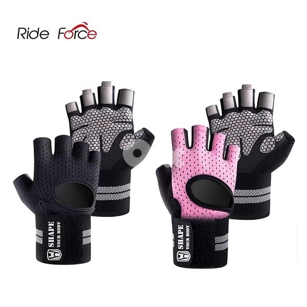 Gym Fitness Gloves with Wrist Wrap Support 0