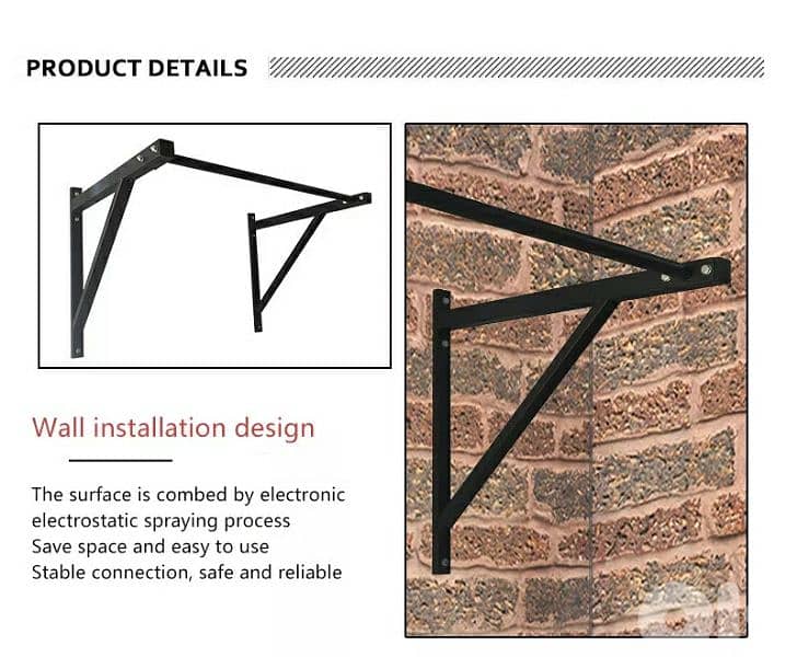 Heavy Duty Wall Horizontal Bar 2