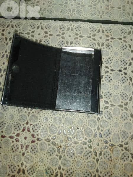 bussiness card holder black slim 4