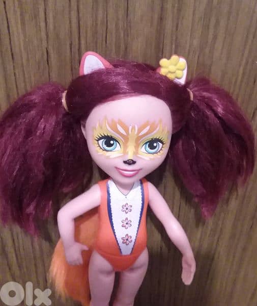 FELICITY FOX ENCHANTIMALS Big doll 31Cm barely Still good doll=18$ 1