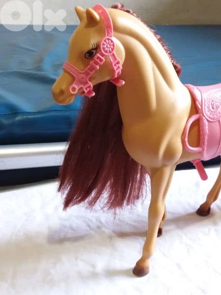 BARBIE HORSE Original plastic great Mattel toy red hair+Horse 2pcs=20$ 4