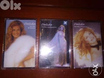 three dalida original cassette tapes