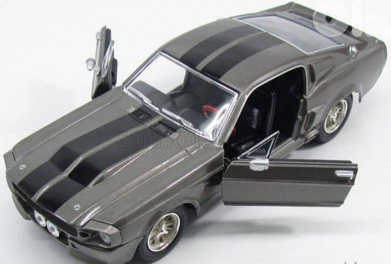 Shelby Mustang GT 500 (Eleanor) diecast car model 1:24. 2