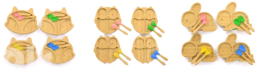 Bamboo Baby Feeding Plate
