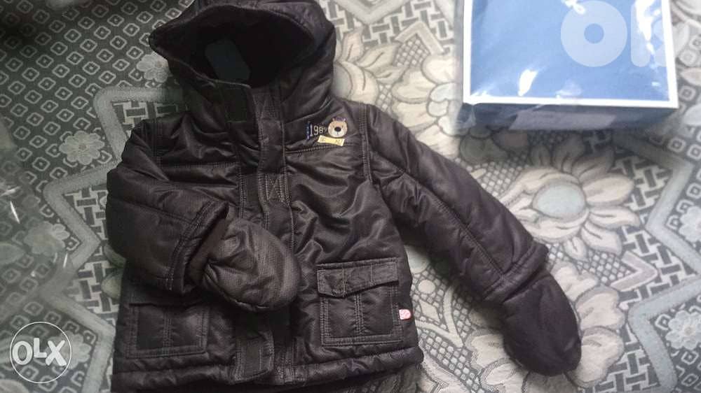 new anorak with tag + gloves sergent major 12 month 0