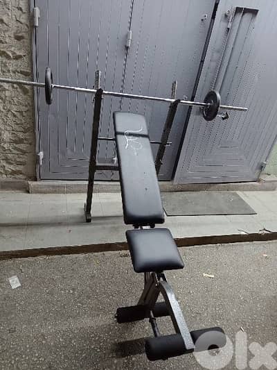 Adjustable Bench axe & 20 kg 03027072 GEO SPORT  جميع المعدات الرياضية