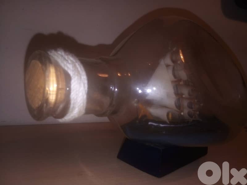 Vintage ship in a bottle 17*11 cm 2