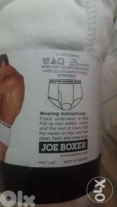 (Package of 3 briefs underwear JOE BOXER size 40 (cash $ only 1
